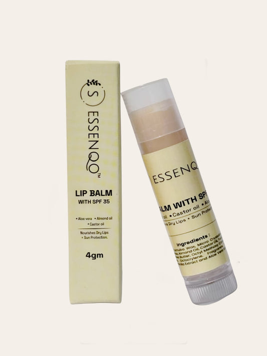 ESSENQO Deep Nourishing Lip Balm with SPF 35 (4 gm)